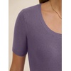 image:imageANRABESS Womens Wool Blend Short Sleeve Knit Sweater 2026 Fall OutfitsGrey Purple