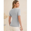 image:imageANRABESS Womens Wool Blend Short Sleeve Knit Sweater 2026 Fall OutfitsLight Grey