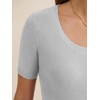 image:imageANRABESS Womens Wool Blend Short Sleeve Knit Sweater 2026 Fall OutfitsLight Grey