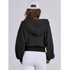 image:imageANRABESS Womens Zip Up Hoodie Cropped SweatshirtBlack