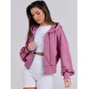 image:imageANRABESS Womens Zip Up Hoodie Cropped SweatshirtHot Pink