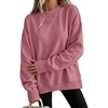 image:imageANRABESS Sweatshirt for Women Crewneck Fleece 2026 Fall OutfitsHot Pink