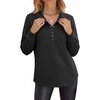 image:imageANRABESS Sweatshirt for Women Long Sleeve Pullover Polo Shirts Fall WinterBlack