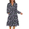 Floral Black Purple