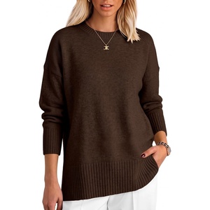 image:imageANRABESS Oversized Sweaters for Women Batwing Fall OutfitsCoffee