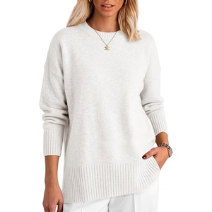 image:imageANRABESS Oversized Sweaters for Women Batwing Fall OutfitsWhite