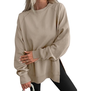 image:imageANRABESS Oversized Sweatshirt for Women Fleece Fall OutfitsLight Khaki