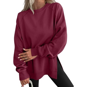 image:imageANRABESS Oversized Sweatshirt for Women Fleece Fall OutfitsWine Red