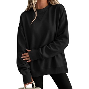 image:imageANRABESS Sweatshirt for Women Crewneck Fleece 2026 Fall OutfitsBlack