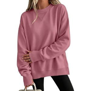 image:imageANRABESS Sweatshirt for Women Crewneck Fleece 2026 Fall OutfitsHot Pink