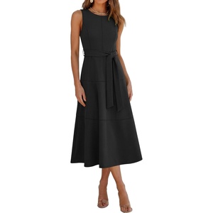 image:imageANRABESS Women Formal Sleeveless Midi DressBlack