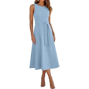 image:imageANRABESS Women Formal Sleeveless Midi DressLight Blue