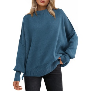 image:imageANRABESS Womens Oversized Knit Sweaters 2026 Fall OutfitsBlue