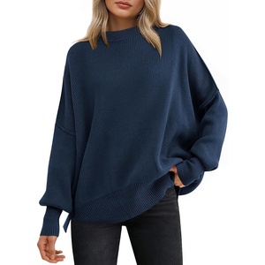 image:imageANRABESS Womens Oversized Knit Sweaters 2026 Fall OutfitsDeep Blue