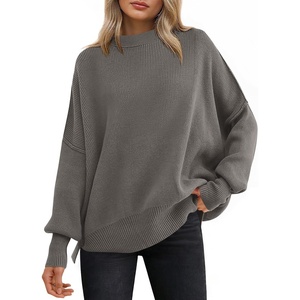 image:imageANRABESS Womens Oversized Knit Sweaters 2026 Fall OutfitsGrey Khaki