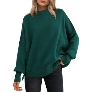 image:imageANRABESS Womens Oversized Knit Sweaters 2026 Fall OutfitsOpal Green
