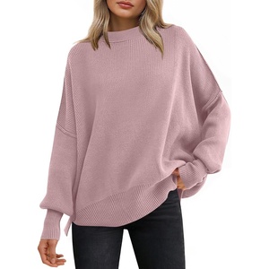 image:imageANRABESS Womens Oversized Knit Sweaters 2026 Fall OutfitsPink