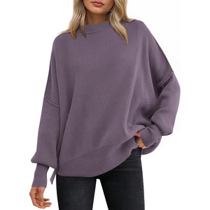 image:imageANRABESS Womens Oversized Knit Sweaters 2026 Fall OutfitsPurple