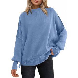 image:imageANRABESS Womens Oversized Knit Sweaters 2026 Fall OutfitsSmoky Blue