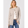 image:imageANRABESS Cardigan Sweater for Women Button Up 2026 Fall OutfitsAlmond