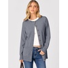 image:imageANRABESS Cardigan Sweater for Women Button Up 2026 Fall OutfitsDark Grey