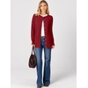 image:imageANRABESS Cardigan Sweater for Women Button Up 2026 Fall OutfitsRed