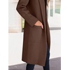 image:imageANRABESS Cardigan Sweater for Women Fall Oversized Jacket SweaterCoffee
