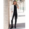 image:imageANRABESS Cardigan Sweater for Women Fall Oversized Jacket SweaterCream White