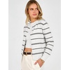 image:imageANRABESS Cardigan Sweaters for Women Button Up 2026 Fall OutfitsBlack White Stripe