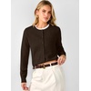 image:imageANRABESS Cardigan Sweaters for Women Button Up 2026 Fall OutfitsCoffee