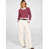 image:imageANRABESS Cardigan Sweaters for Women Button Up 2026 Fall OutfitsRed White Plaid