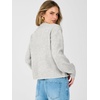 image:imageANRABESS Cardigan Sweaters for Women Loose Fit Button Down Puff SleeveLight Grey