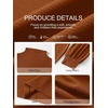 image:imageANRABESS Fall Dresses for Women Puff Long Sleeve Mini Sweater Dress BodyconCaramel