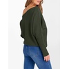 image:imageANRABESS Off The Shoulder Sweater Oversized Fall Going Out TopsArmy Green