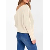 image:imageANRABESS Off The Shoulder Sweater Oversized Fall Going Out TopsParchment