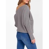 image:imageANRABESS Off The Shoulder Sweater Oversized Fall Going Out TopsPurple Taupe
