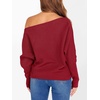 image:imageANRABESS Off The Shoulder Sweater Oversized Fall Going Out TopsRed