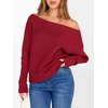 image:imageANRABESS Off The Shoulder Sweater Oversized Fall Going Out TopsRed