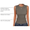 image:imageANRABESS Ribbed Tank Tops for Women Ruffle StyleCamel