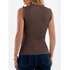 image:imageANRABESS Ribbed Tank Tops for Women Ruffle StyleChocolate