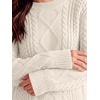 image:imageANRABESS Sweaters for Women Oversized Cable Knit Pullover Fall OutfitsApricot