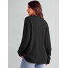 image:imageANRABESS Sweaters for Women Oversized Cable Knit Pullover Fall OutfitsBlack