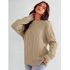 image:imageANRABESS Sweaters for Women Oversized Cable Knit Pullover Fall OutfitsDark Apricot
