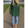 image:imageANRABESS Sweaters for Women Oversized Cable Knit Pullover Fall OutfitsDeep Green