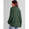 image:imageANRABESS Sweaters for Women Oversized Cable Knit Pullover Fall OutfitsDeep Green