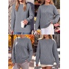 image:imageANRABESS Sweaters for Women Oversized Cable Knit Pullover Fall OutfitsDeep Grey