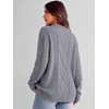 image:imageANRABESS Sweaters for Women Oversized Cable Knit Pullover Fall OutfitsDeep Grey