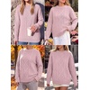 image:imageANRABESS Sweaters for Women Oversized Cable Knit Pullover Fall OutfitsLight Pink