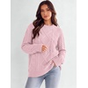 image:imageANRABESS Sweaters for Women Oversized Cable Knit Pullover Fall OutfitsLight Pink