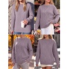 image:imageANRABESS Sweaters for Women Oversized Cable Knit Pullover Fall OutfitsPurple